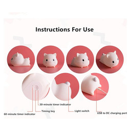 چراغ خواب کودک طرح بچه گربه کد L17