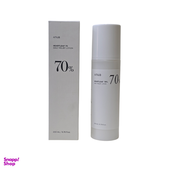 لوسیون آبرسان و تسکین دهنده آنوا حاوی 70% عصاره گیاه Heartleaf حجم 200 میلی‌ لیتر