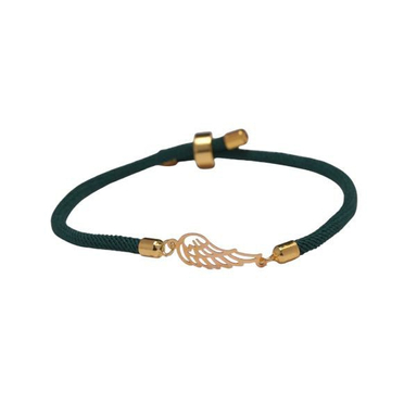دستبند طلا 18 عیار زنانه پانسی مدل بال فرشته کد D21064