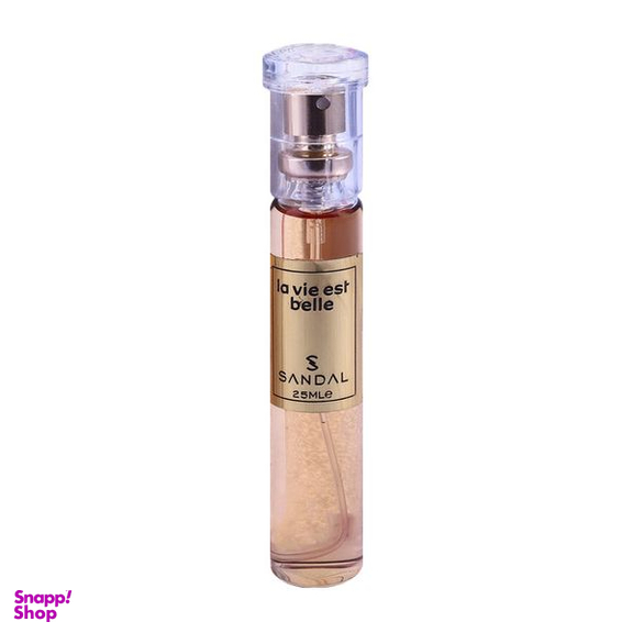 عطر جیبی زنانه صندل مدل La Vie est belle حجم 25 میلی لیتر