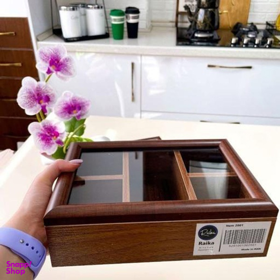 باکس پذیرایی چوبی رایکا مدل کبریتی کد 10688