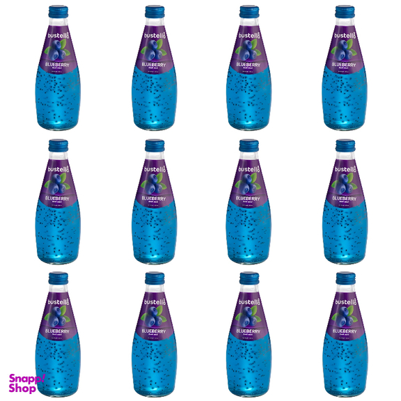 آبمیوه تخم شربتی بلوبری باستلو حجم 300 میلی لیتر بسته 12 عددی