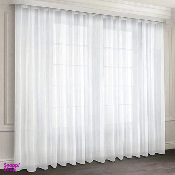 پرده مدل دوخت ساده حریر ساده مات سایز 300x280 سانتی متر