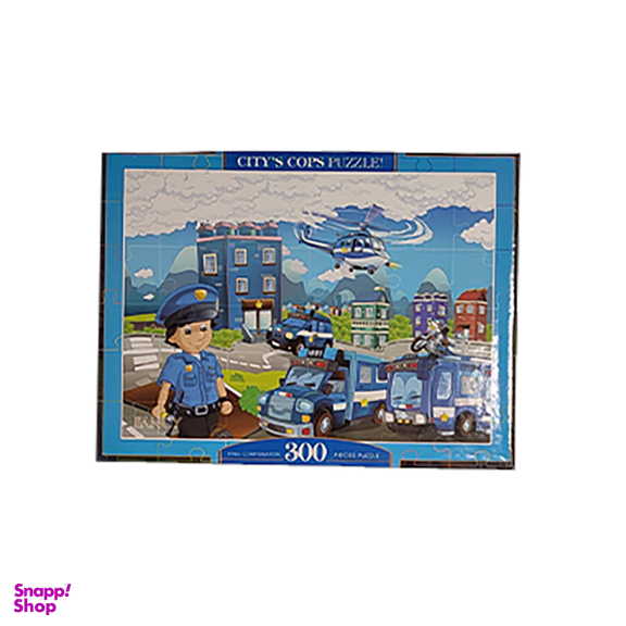 پازل 300 قطعه فنسی طرح شهر پلیس ها