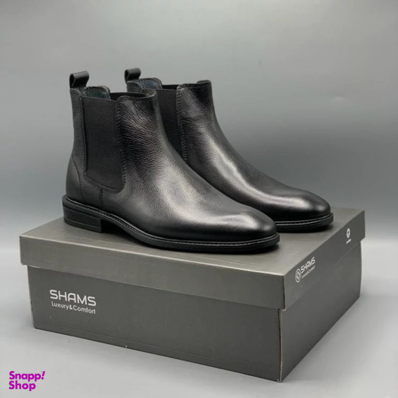 نیم بوت مردانه شمس مدل M8 رنگ مشکی