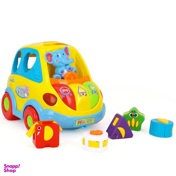 بازی آموزشی هولا مدل ماشین موزیکال با اشکال هندسی فیلی