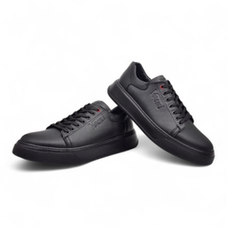 کفش طبی مردانه چرم ریباری مدل V15 رنگ مشکی