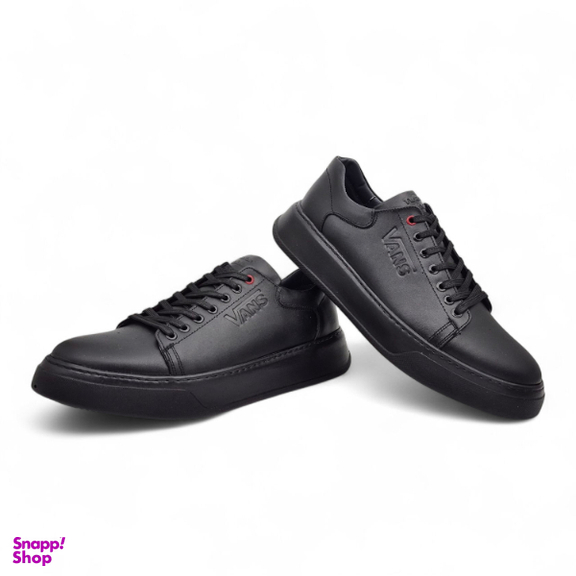 کفش طبی مردانه چرم ریباری مدل V15 رنگ مشکی