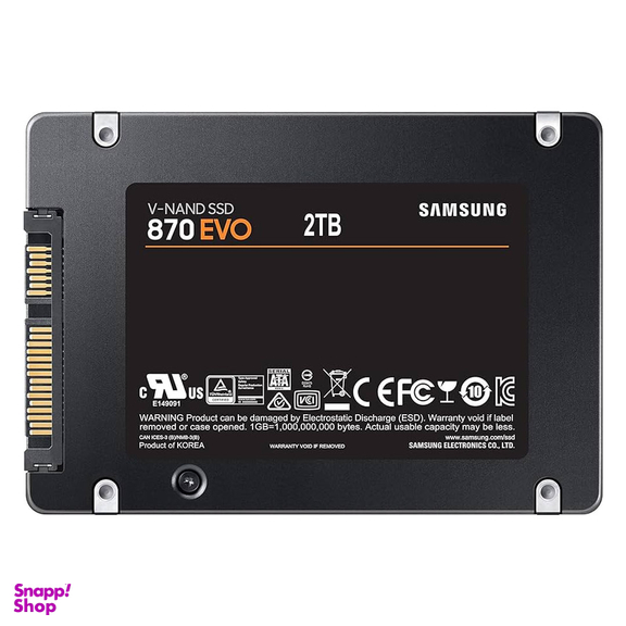 حافظه SSD اینترنال سامسونگ مدل 870 EVO ظرفیت 2 ترابایت