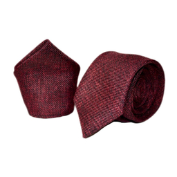 ست کراوات و دستمال جیب مردانه آیکت مدل ریزبافت محو z111