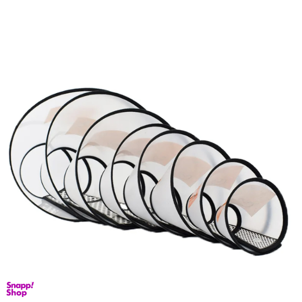 گردنبند الیزابت حیوانات سگ و گربه طرح شیشه ای شفاف کد 025 سایز 1 تا 8