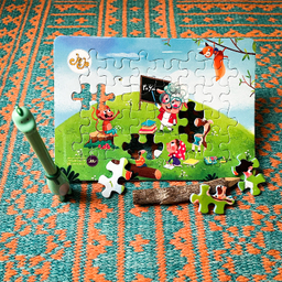 پازل فومی طرح ململ