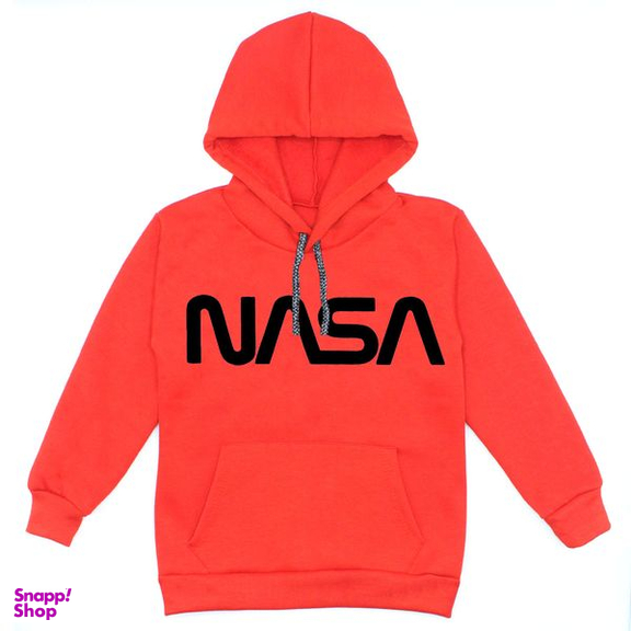 هودی پسرانه مدل A82 NASA رنگ قرمز