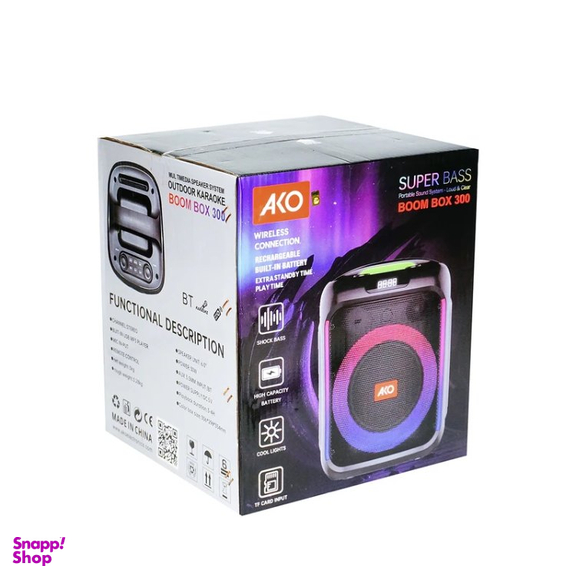 اسپیکر بلوتوثی قابل حمل آکو مدل Boom Box 300