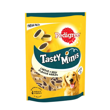 تشویقی سگ پدیگری مدل Tasty Minis وزن 140 گرم