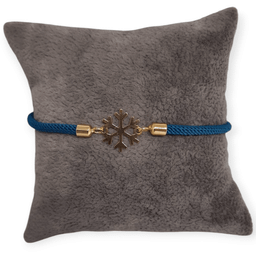 دستبند طلا ۱۸ عیار زنانه طرح دونه برف کد 00277