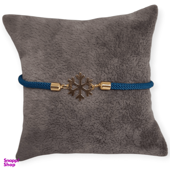 دستبند طلا ۱۸ عیار زنانه طرح دونه برف کد 00277