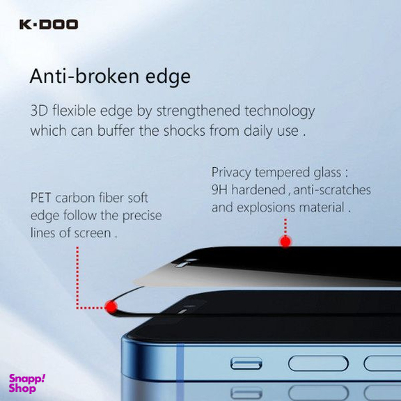 محافظ صفحه نمایش حریم شخصی کی-دوو مدل Pcy مناسب برای گوشی موبایل اپل iPhone 13 Pro Max