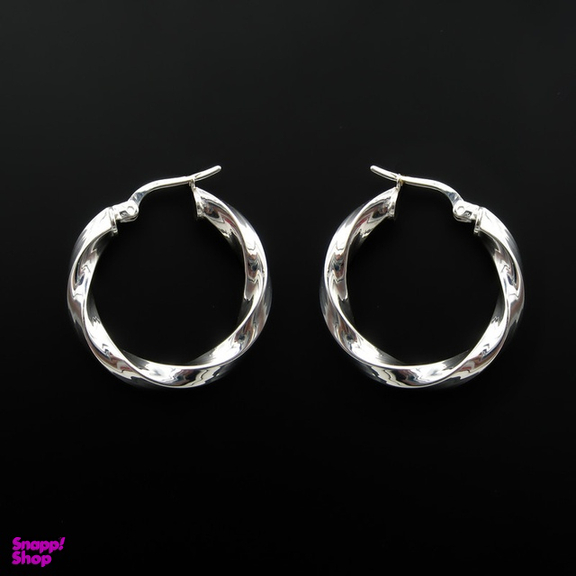 گوشواره نقره زنانه مدل پیچی کد 01