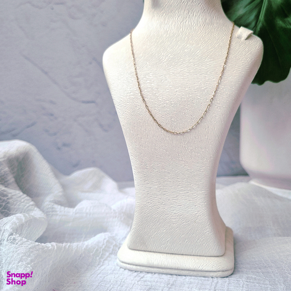 زنجیر طلا 18 زنانه عیار گوزن مدل هرمس کد HFRY