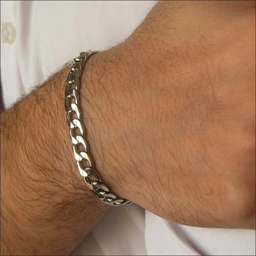 دستبند مردانه گيلواره زراوشان مدل استیل تیتانیومی کد StT01D