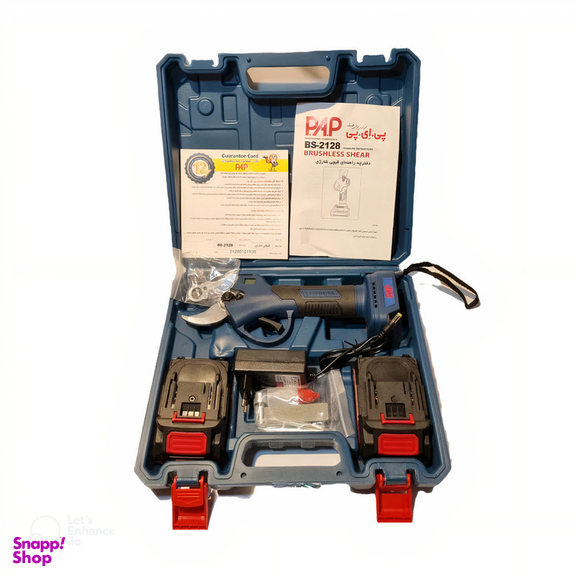 قیچی باغبانی پی ای پی مدل شارژی براشلس 21 ولت کد BS-2128