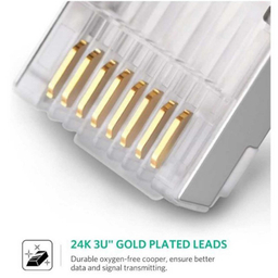 سوکت شبکه CAT6 Shielded یوگرین مدل NW111 بسته 100 عددی