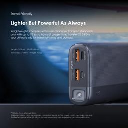 پاوربانک 22.5 وات اورایمو مدل Traveler PD ظرفیت 20000 میلی آمپر ساعت
