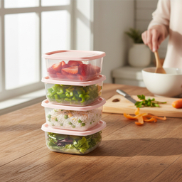 ظرف نگهدارنده نورینو مدل زرین مجموعه 4 عددی