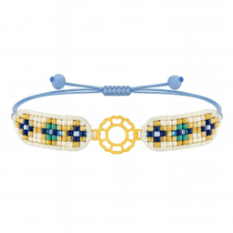 دستبند طلا 18 عیار زنانه مدل میوکی گل کد 4270