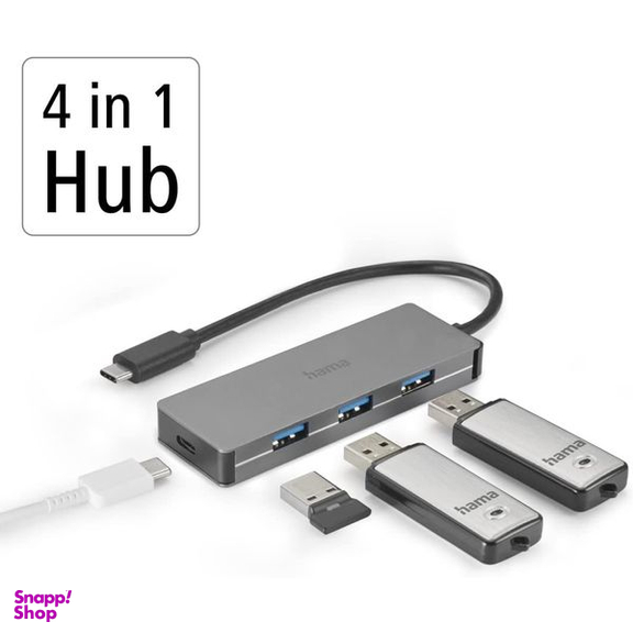 هاب چهار پورت USB-C هاما مدل 200107