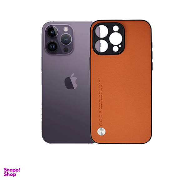 قاب گوشی موبایل CODE طرح چرم لاکچری مناسب اپل iPhone 14 Pro Max