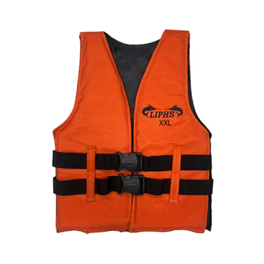 جلیقه شنا مدل Lu طرح سگکی رنگ نارنجی