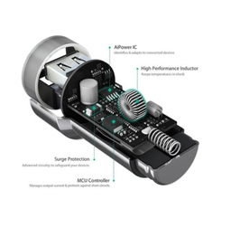 شارژر فندکی آکی مدل CC-S8