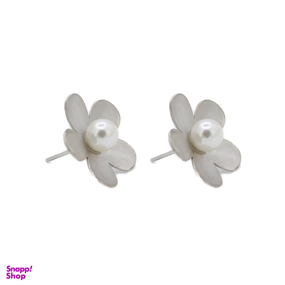 گوشواره زنانه مدل بابونه همراه مروارید مات کد 332