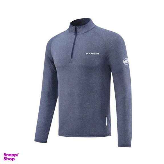 تیشرت نیم زیپ ماموت کد MT22111 رنگ سفید