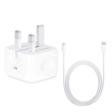 شارژر دیواری اپل کد 131331 به همراه کابل لایتنینگ مناسب آیفون 13 پرو مکس