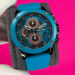 ساعت عقربه ای مردانه اکستری کد X6065-H رنگ آبی مشکی