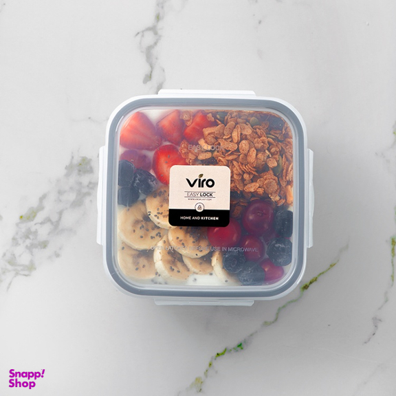 ظرف فریزری ویرو مدل ایزی لاک پلاس مربع 2 کد 112