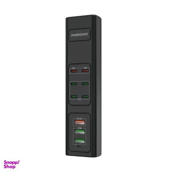 مولتی پورت پرودو مدل Porodo 85W Multi-Port USB Charging HUB