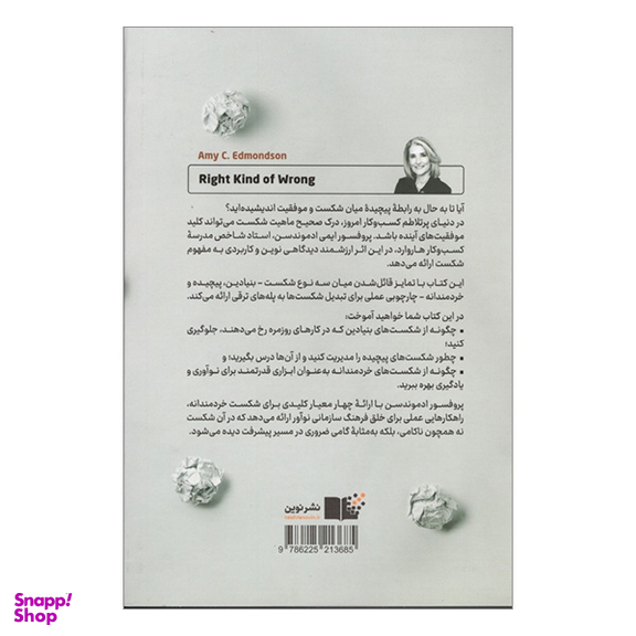 کتاب در ستايش اشتباه اثر ایمی ادموندسن نشر نوین