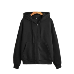 سویشرت زنانه دورس مدل تک زیپ کد Lovi100177 رنگ مشکی