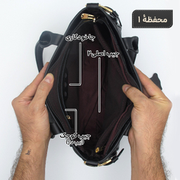 کیف چرم طبیعی زنانه مدل fateh  145