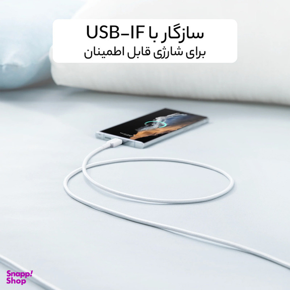 کابل تبدیل USB به USB-C انکر مدل 322/A81H5 طول 0.9 متر