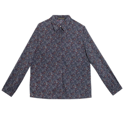 شومیز زنانه برنس مدل نور رنگ سرمه ای