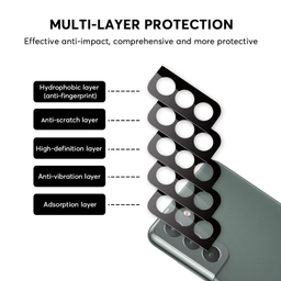 محافظ لنز دوربین بوف مدل 3D مناسب برای گوشی موبایل سامسونگ Galaxy S22/S22 Plus
