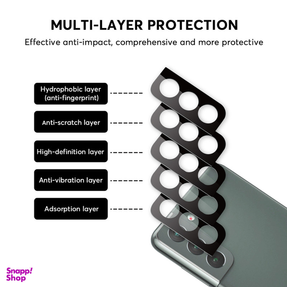 محافظ لنز دوربین بوف مدل 3D مناسب برای گوشی موبایل سامسونگ Galaxy S22/S22 Plus