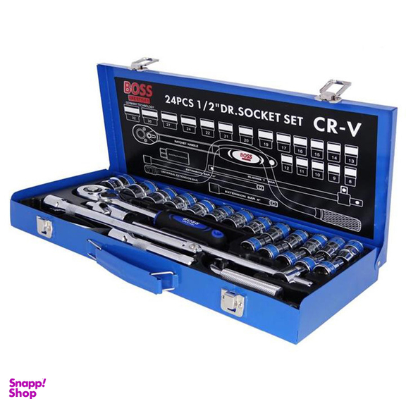 آچار بکس باس مدل Cr-v مجموعه 24 عددی