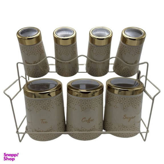جای ادویه 8 پارچه سام ست طرح نشانگر اکومیس