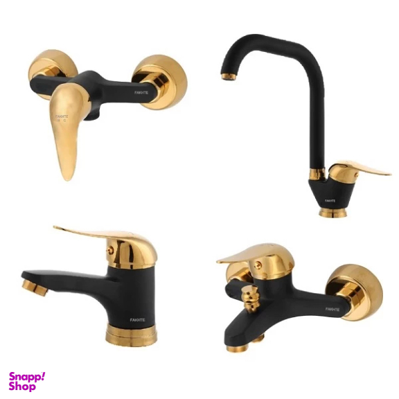 ست شیرآلات فاخته مدل زحل کد MT2KH مجموعه 4 عددی